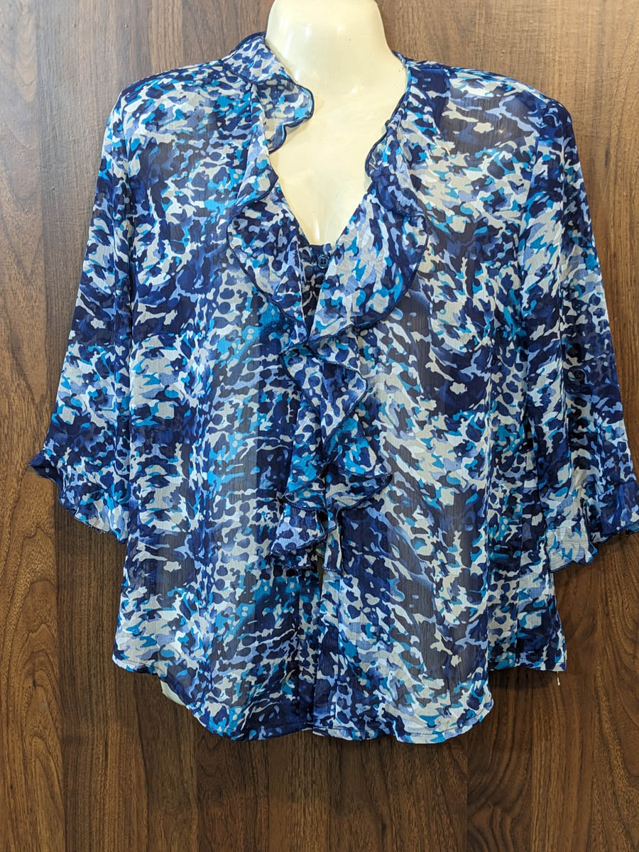Imported Full sleeve top chiffon full sleeve top No-7568 Velnoor Store