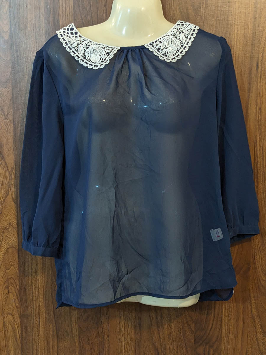 Imported Full sleeve top chiffon full sleeve top No-7470 Velnoor Store