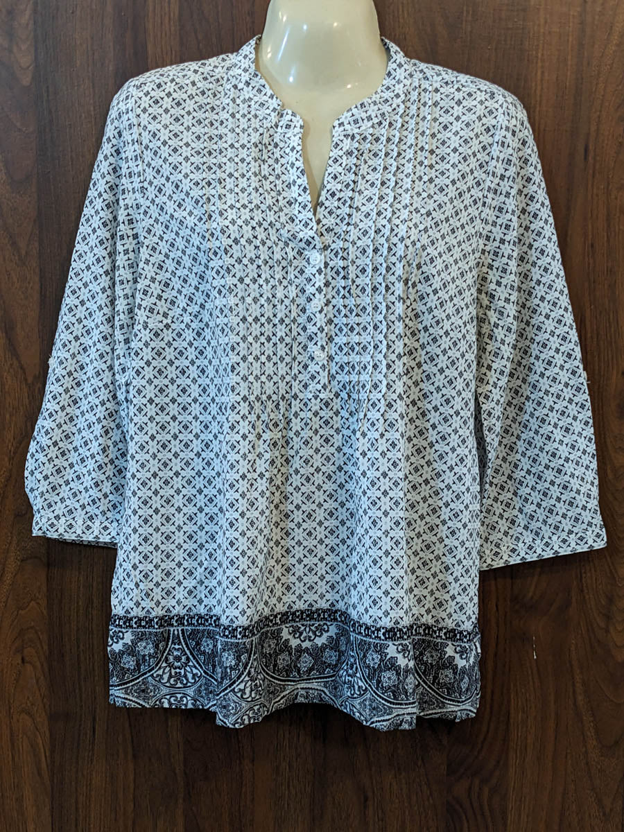 Imported Full sleeve top chiffon full sleeve top No-7442 Velnoor Store