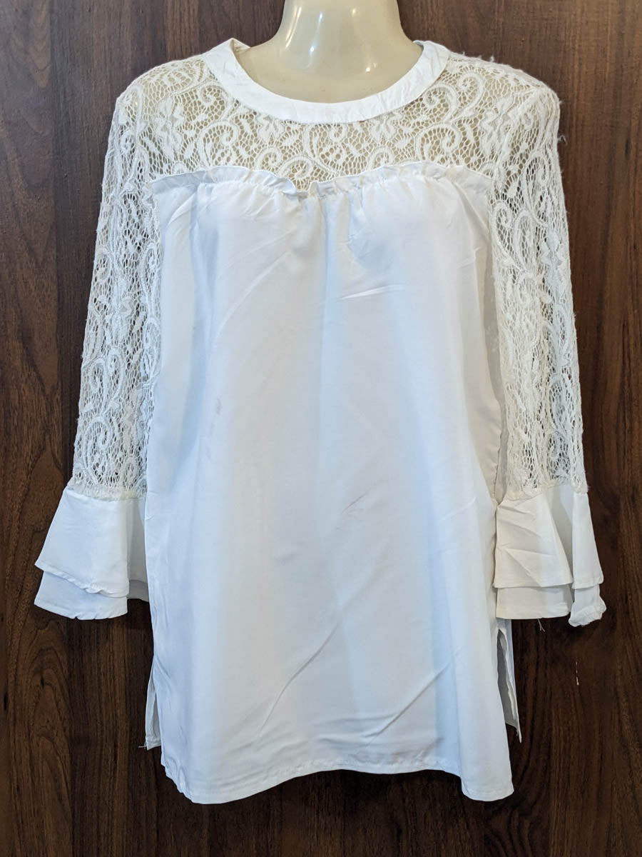Imported Full sleeve top chiffon full sleeve top No-7537 Velnoor Store