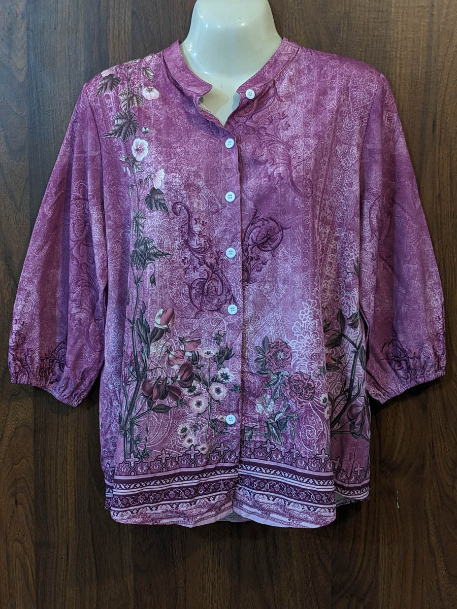 Imported Full sleeve top chiffon full sleeve top No-7359 Velnoor Store