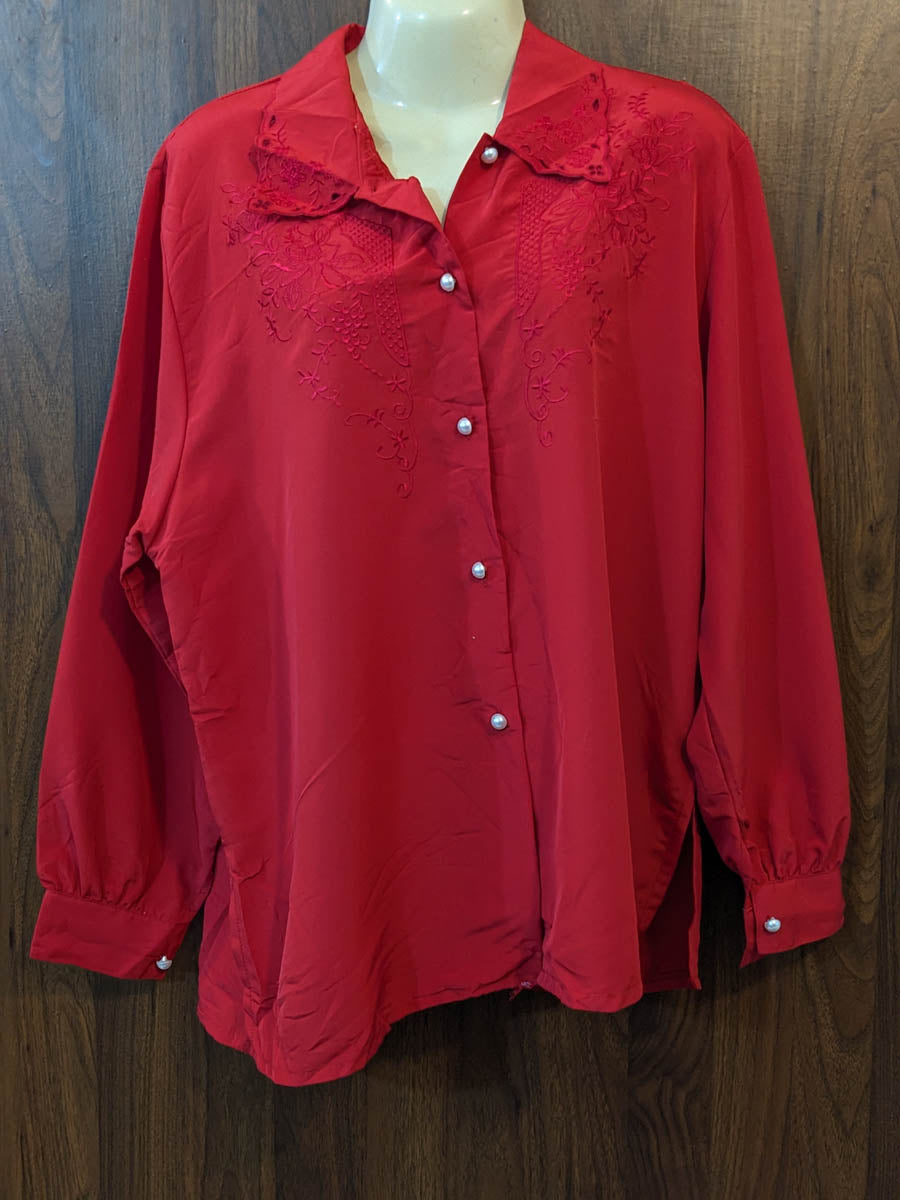 Imported Full sleeve top chiffon full sleeve top No-7500 Velnoor Store