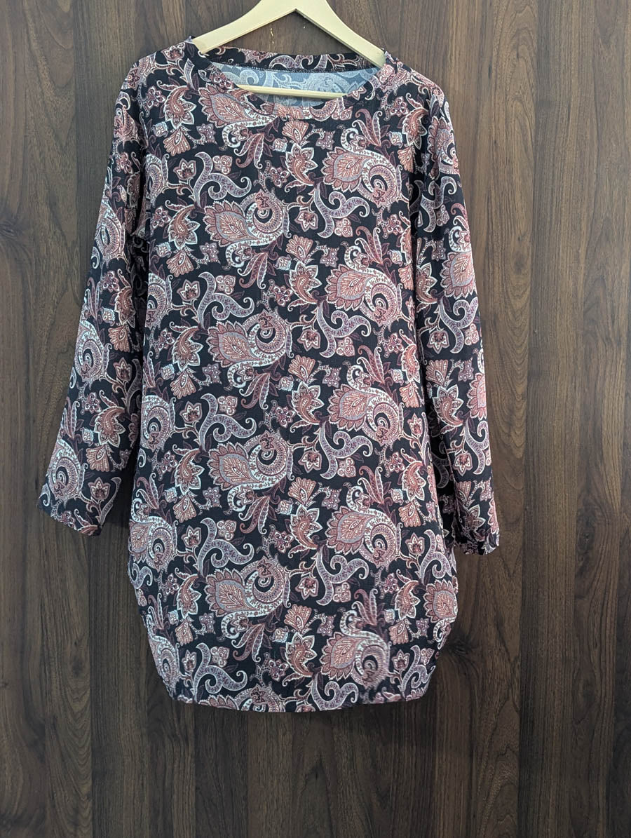 Imported Western mini dress chiffon mini dress No-1556 Velnoor Store