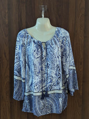 Imported Full sleeve top linen full sleeve top No-4549 Velnoor Store