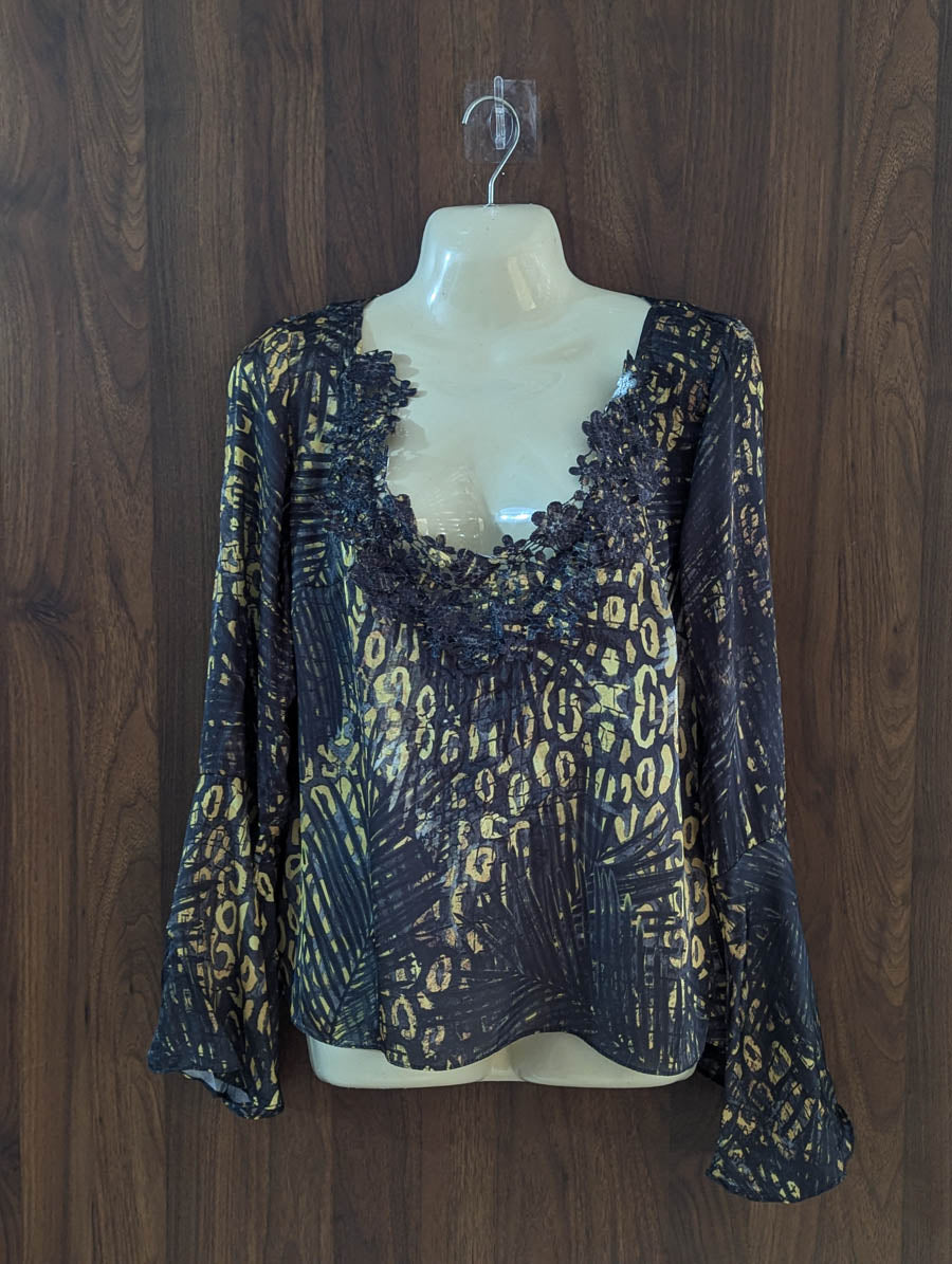 Imported Full sleeve top silk full sleeve top No-5171 Velnoor Store