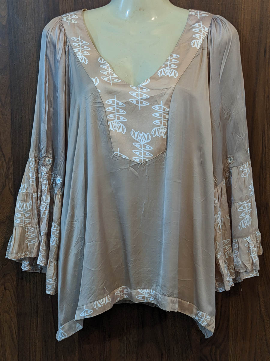 Imported Full sleeve top silk full sleeve top No-7401 Velnoor Store