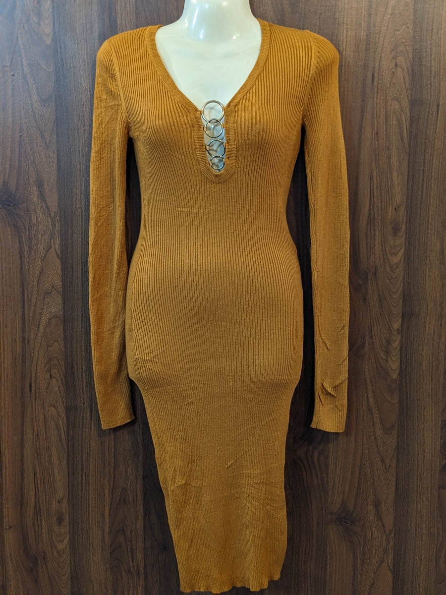 Imported Bodycon winter bodycon No-7779 Velnoor Store