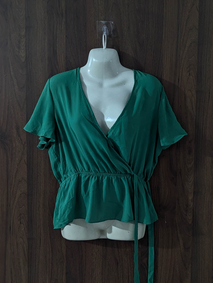 Imported Crop top chiffon crop top No-4373 Velnoor Store