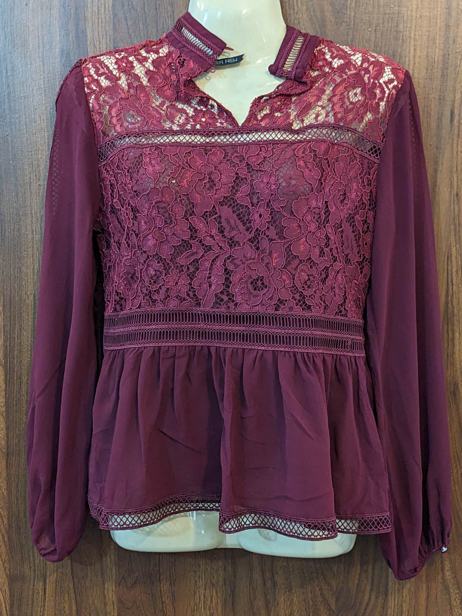 Imported Full sleeve top chiffon full sleeve top No-7512 Velnoor Store