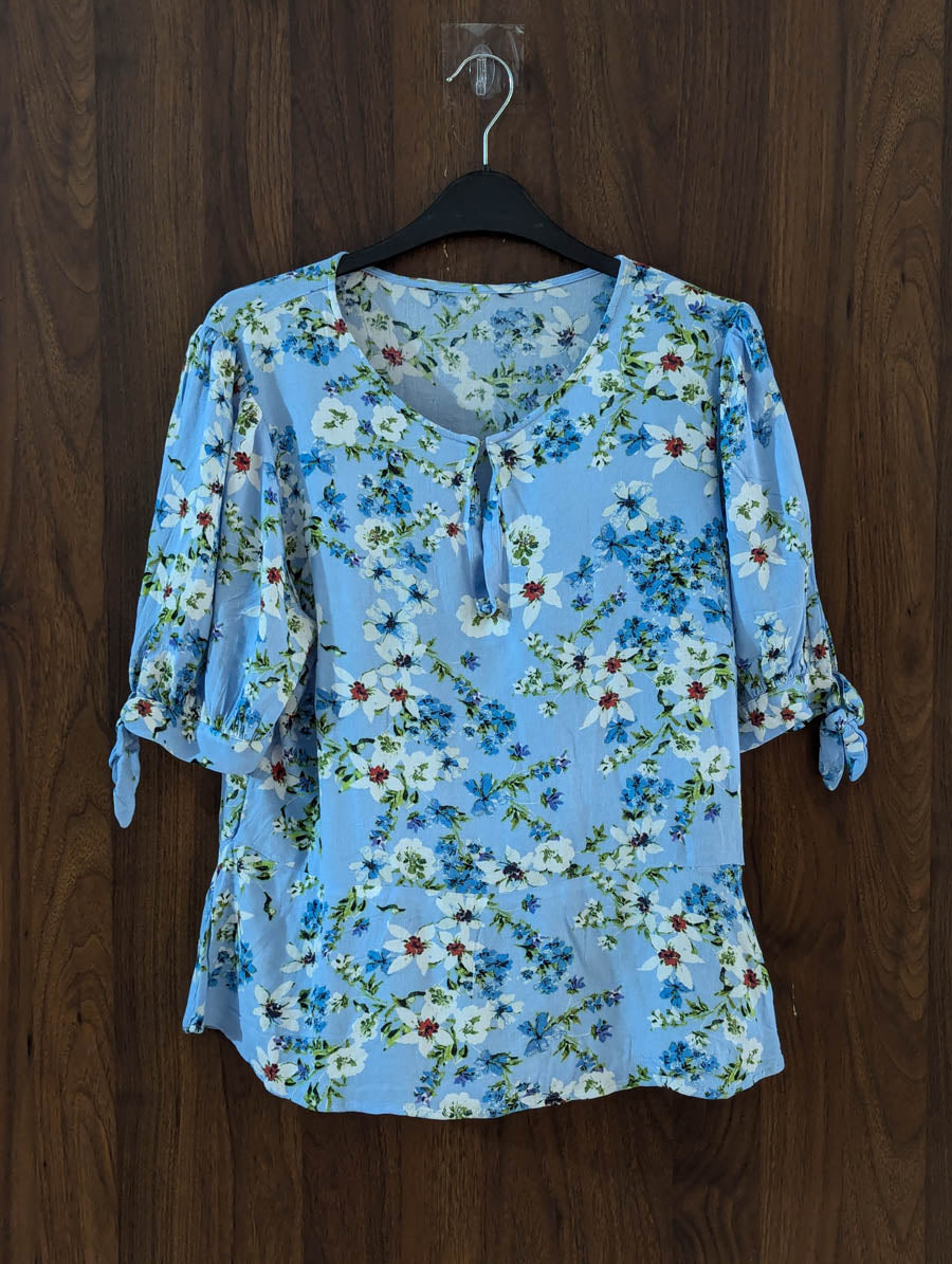 Imported Half sleeve top chiffon half sleeve top No-4415 Velnoor Store