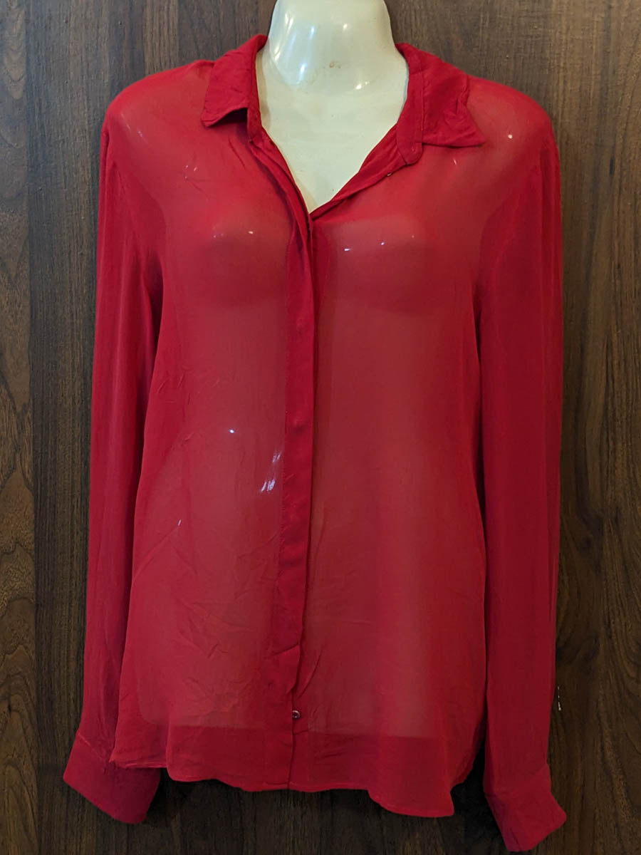 Imported Full sleeve top chiffon full sleeve top No-7371 Velnoor Store