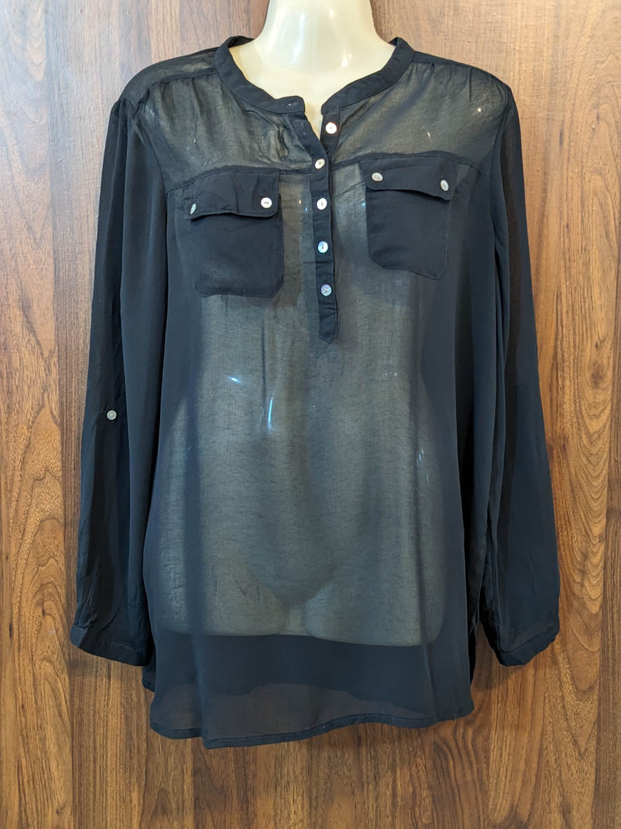 Imported Full sleeve top chiffon full sleeve top No-7565 Velnoor Store
