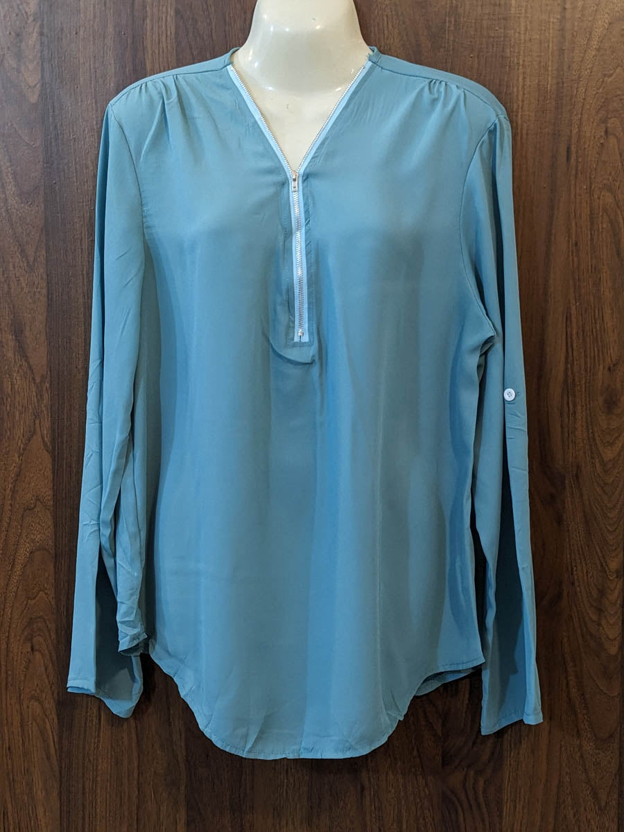 Imported Full sleeve top chiffon full sleeve top No-7375 Velnoor Store