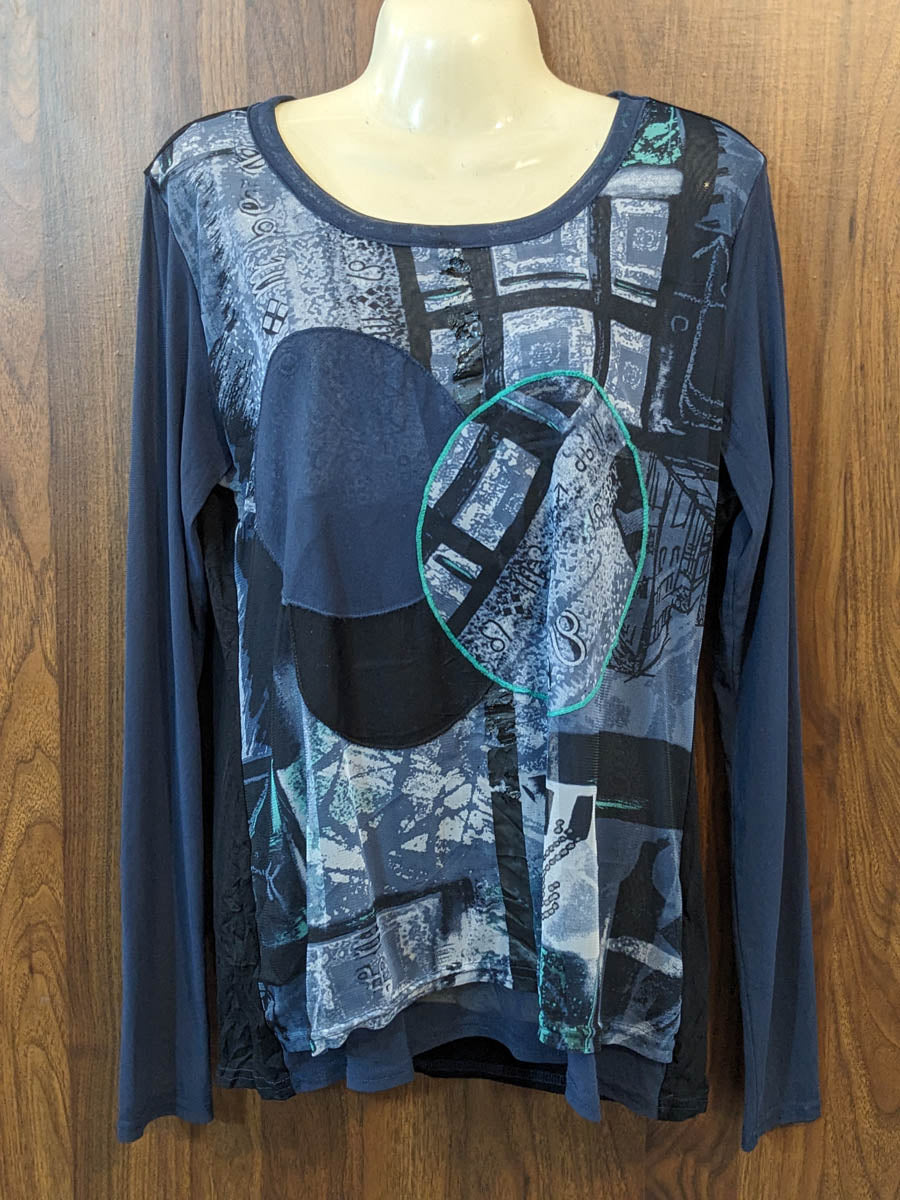 Imported Full sleeve top chiffon full sleeve top No-7566 Velnoor Store