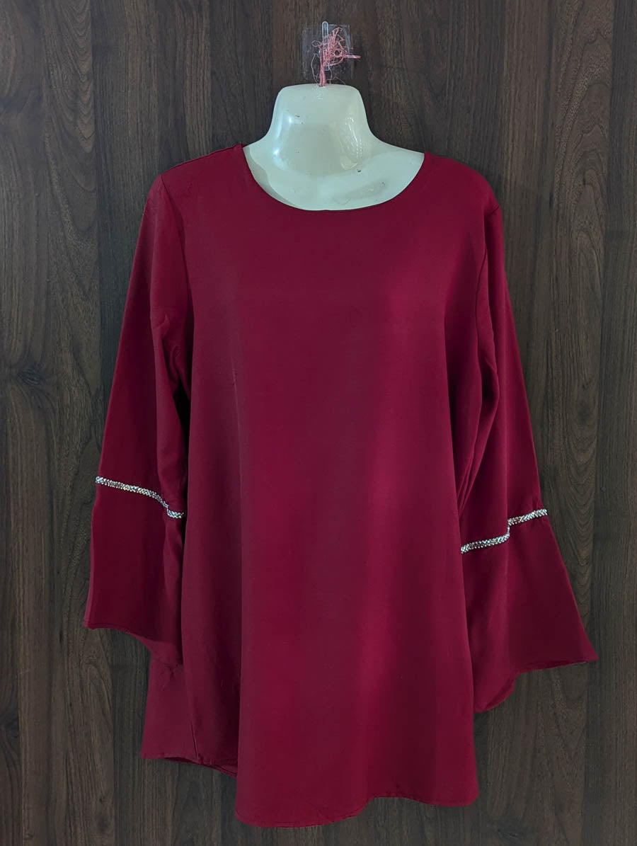 Imported Full sleeve top chiffon full sleeve top No-5164 Velnoor Store