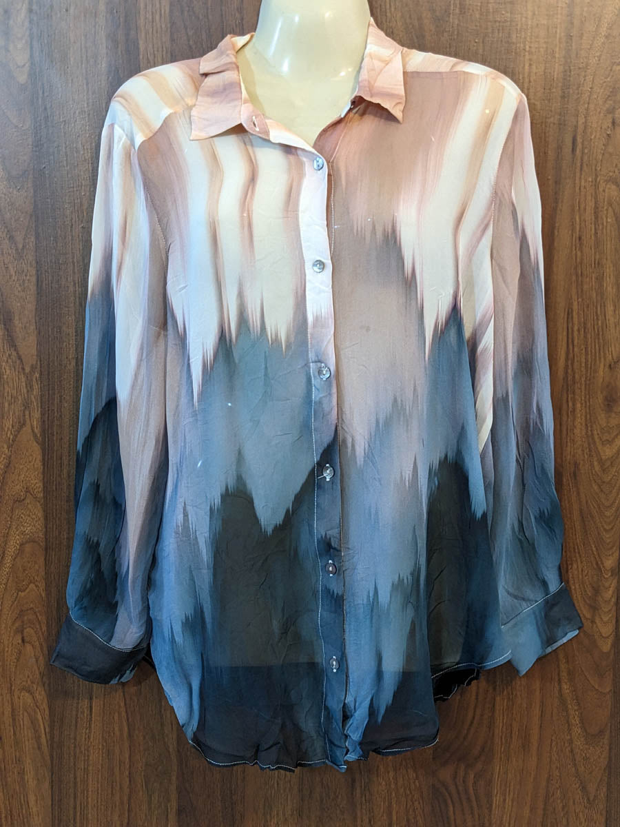 Imported Full sleeve top linen full sleeve top No-7409 Velnoor Store