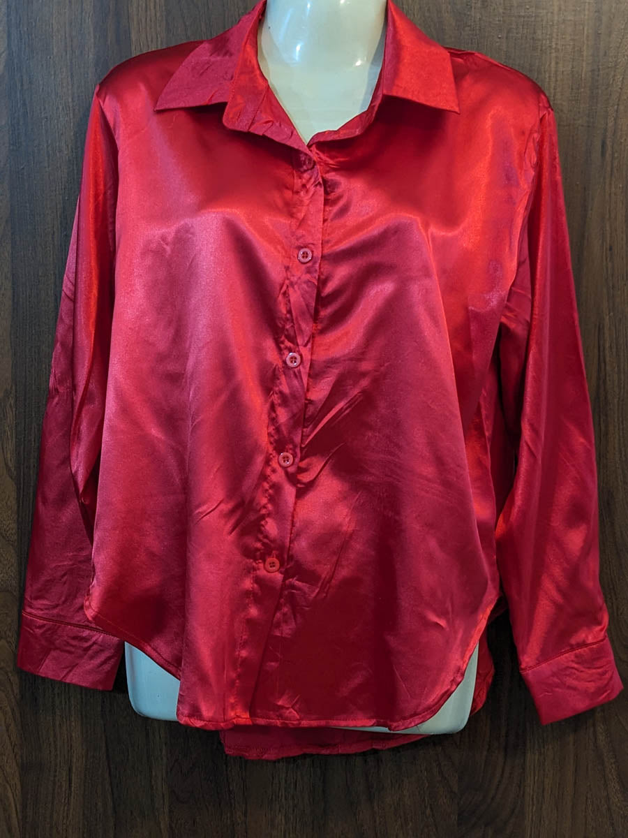 Imported Full sleeve top silk full sleeve top No-7412 Velnoor Store