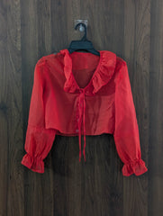 Imported Crop top chiffon crop top No-4066 Velnoor Store