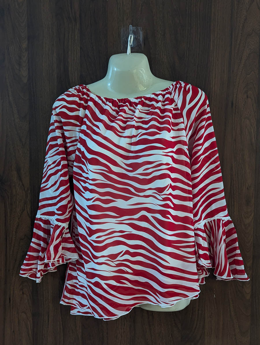 Imported Full sleeve top chiffon full sleeve top No-5005 Velnoor Store