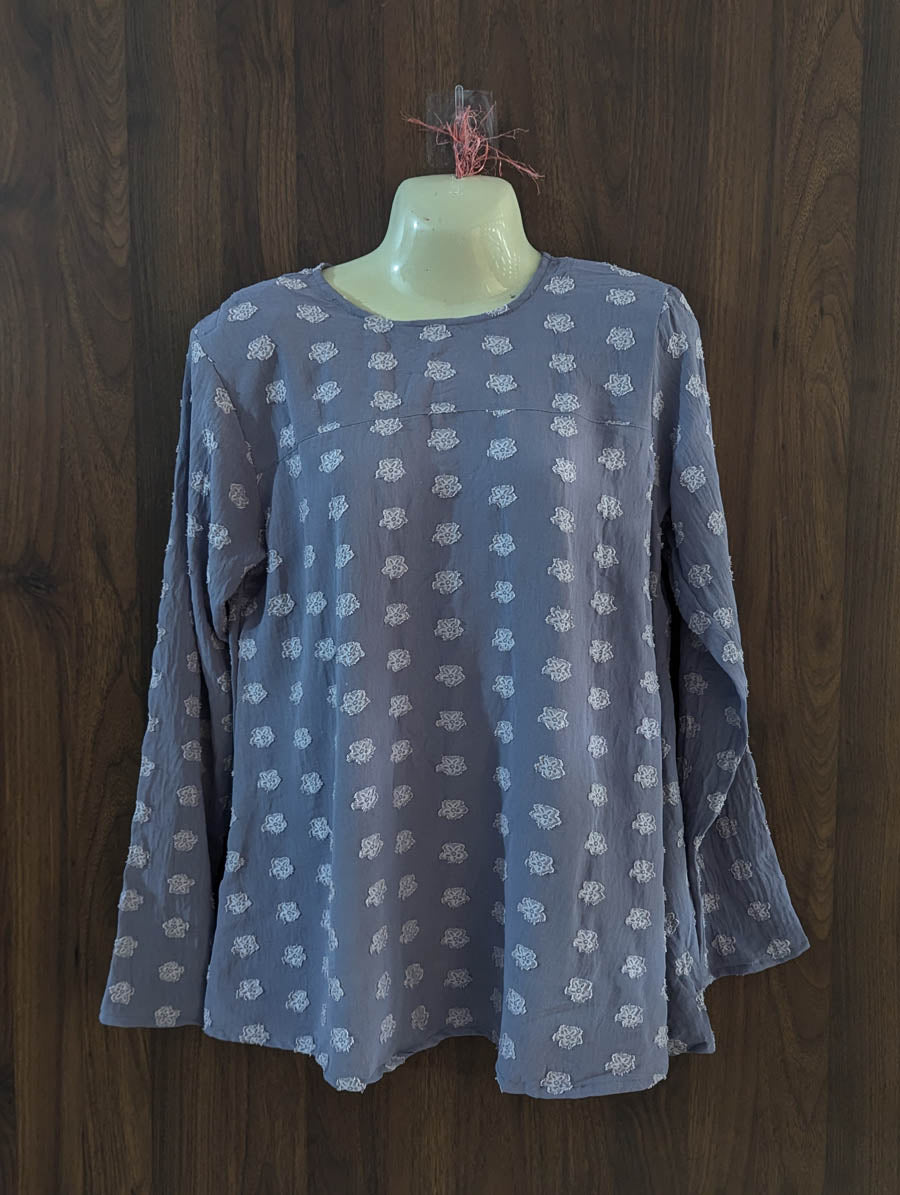 Imported Full sleeve top chiffon full sleeve top No-5024 Velnoor Store