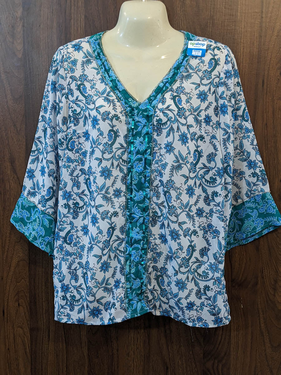Imported Full sleeve top chiffon full sleeve top No-7521 Velnoor Store