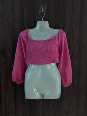 Imported Crop top linen crop top No-4257 Velnoor Store