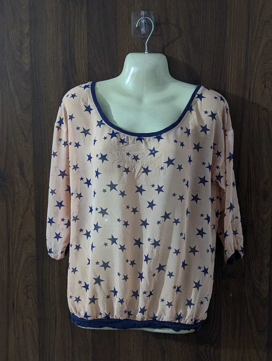 Imported Full sleeve top chiffon full sleeve top No-5082 Velnoor Store