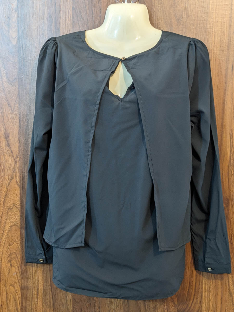 Imported Full sleeve top chiffon full sleeve top No-7564 Velnoor Store