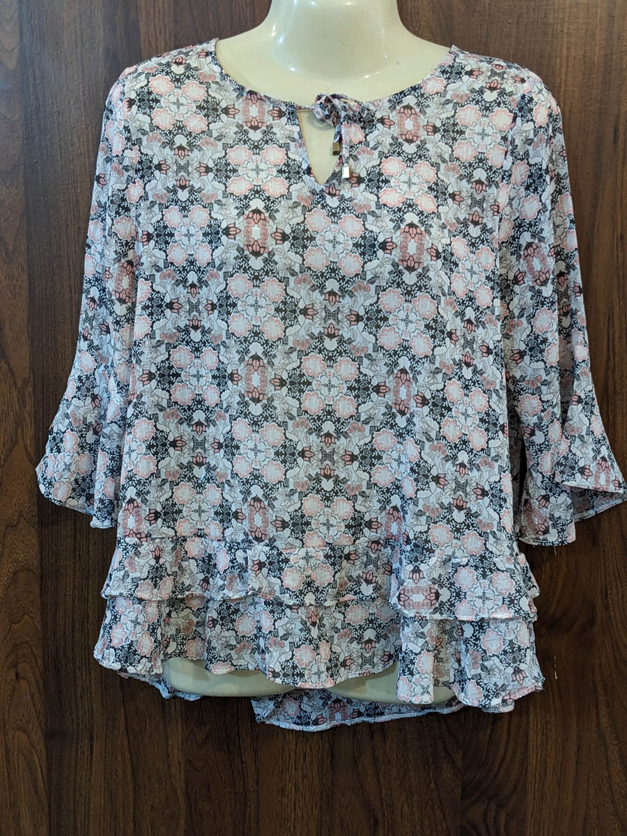Imported Full sleeve top chiffon full sleeve top No-7516 Velnoor Store