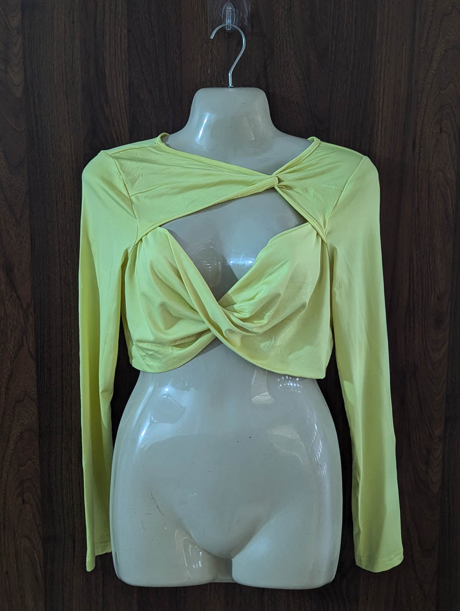 Imported Crop top jersey crop top No-4418 Velnoor Store