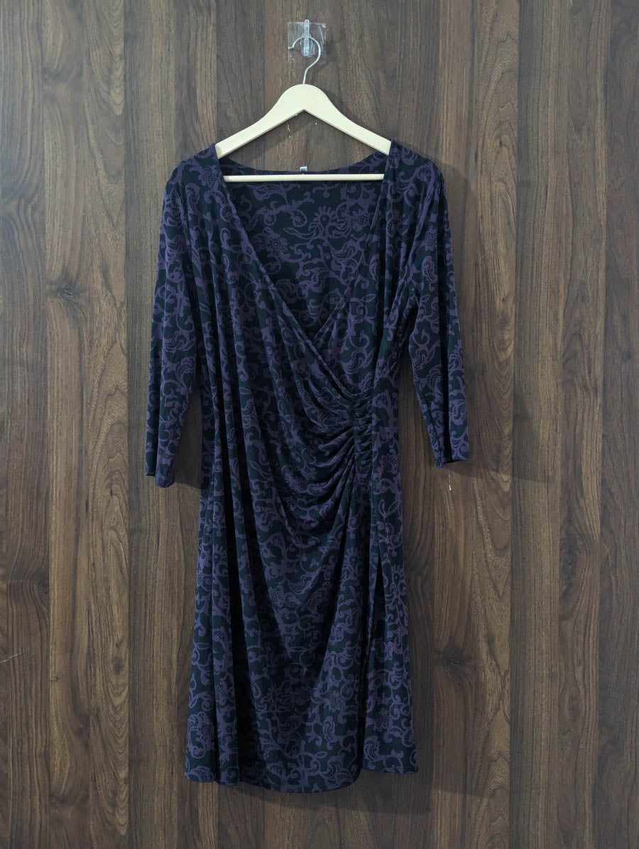Imported Western Mini dress silk jersey mini dress No-2627 Velnoor Store