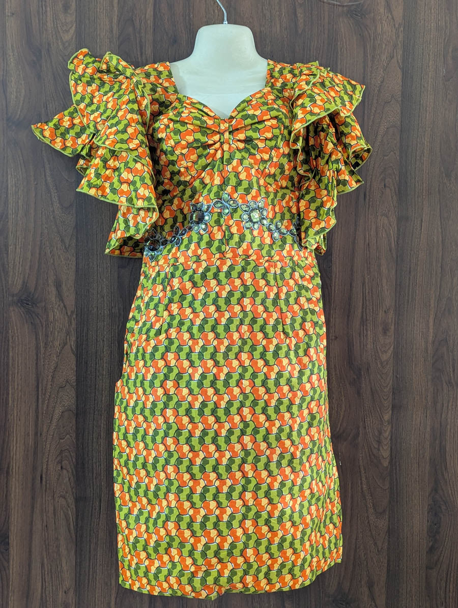 Imported Western long dress chiffon long dress No-4749 Velnoor Store