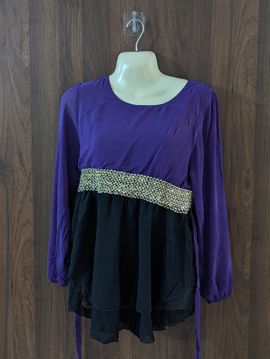 Imported Full sleeve top chiffon full sleeve top No-5061 Velnoor Store