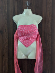 Imported Crop top Embroiderysequence crop top No-3314 Velnoor Store