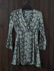 Imported Western mini dress chiffon mini dress No-2610 Velnoor Store