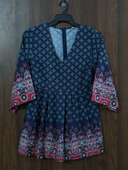 Western mini dress cotton mini dress No-1897 Velnoor Store