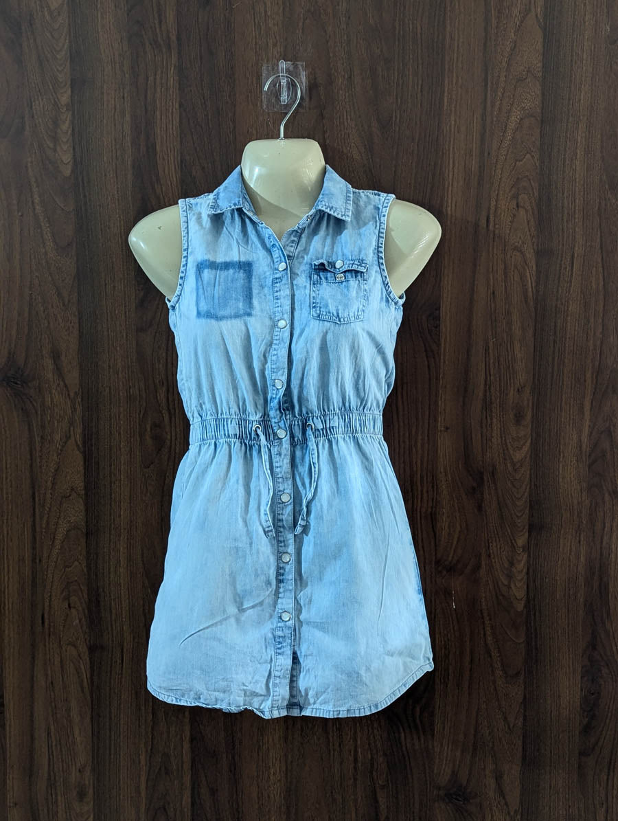 Imported Western mini dress denim mini dress No-4760 Velnoor Store