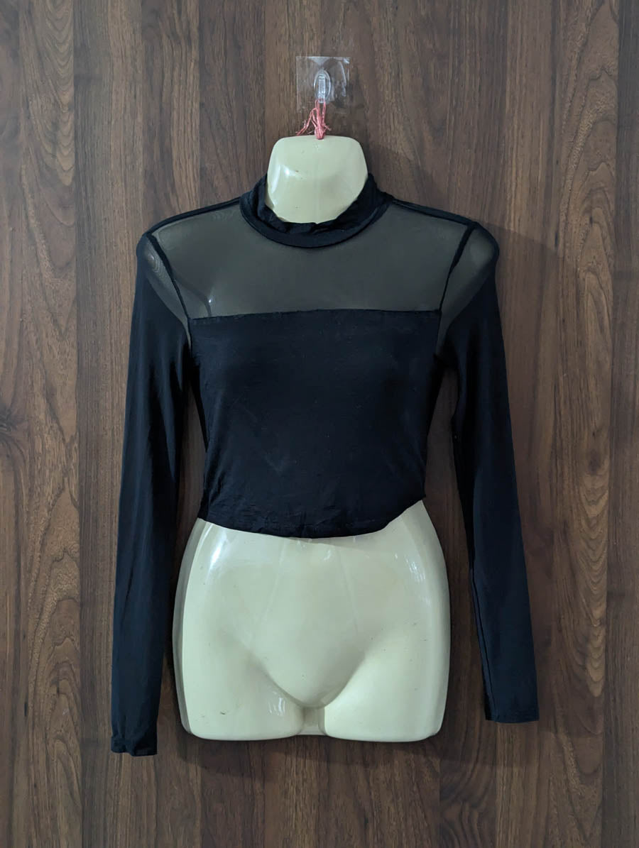 Imported Crop top net jersey crop top No-3860 Velnoor Store