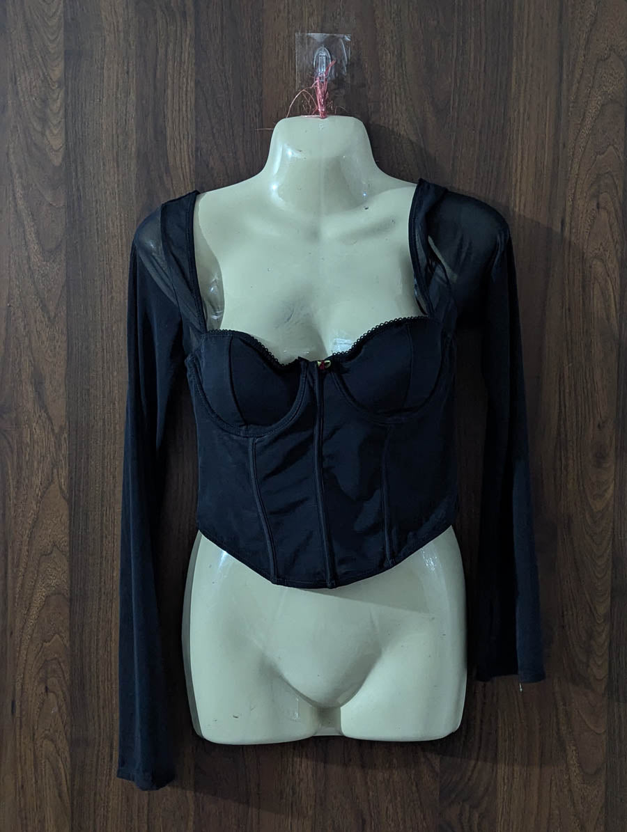 Imported Crop top net jersey crop top No-4205 Velnoor Store