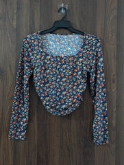 Crop top silk jersey crop top No-1916 Velnoor Store