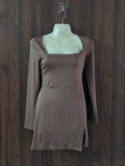 Imported Western mini dress silk jersey mini dress No-3626 Velnoor Store