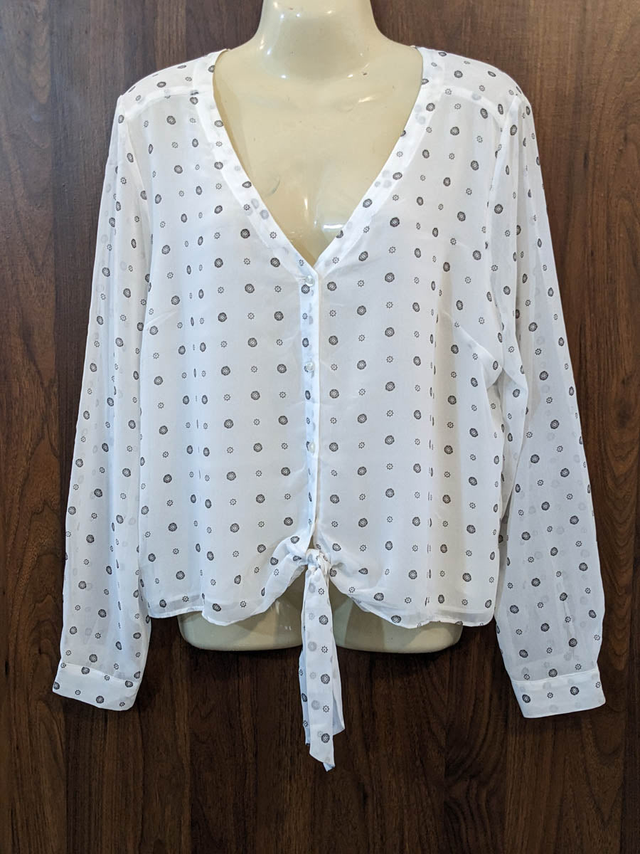 Imported Full sleeve top chiffon full sleeve top No-7522 Velnoor Store