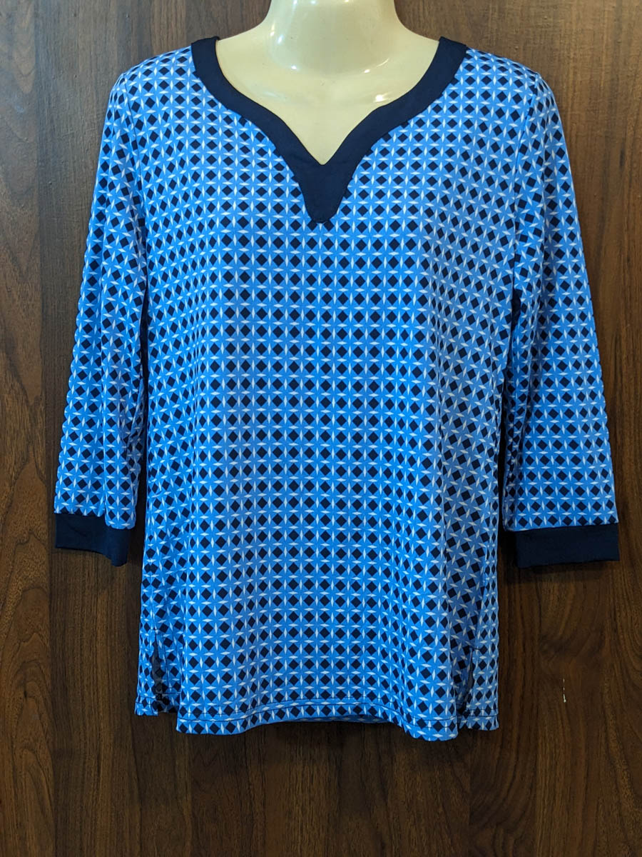 Imported Full sleeve top chiffon full sleeve top No-7497 Velnoor Store