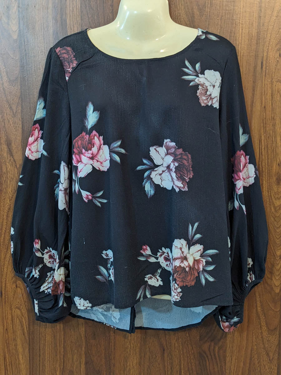 Imported Full sleeve top chiffon full sleeve top No-7433 Velnoor Store
