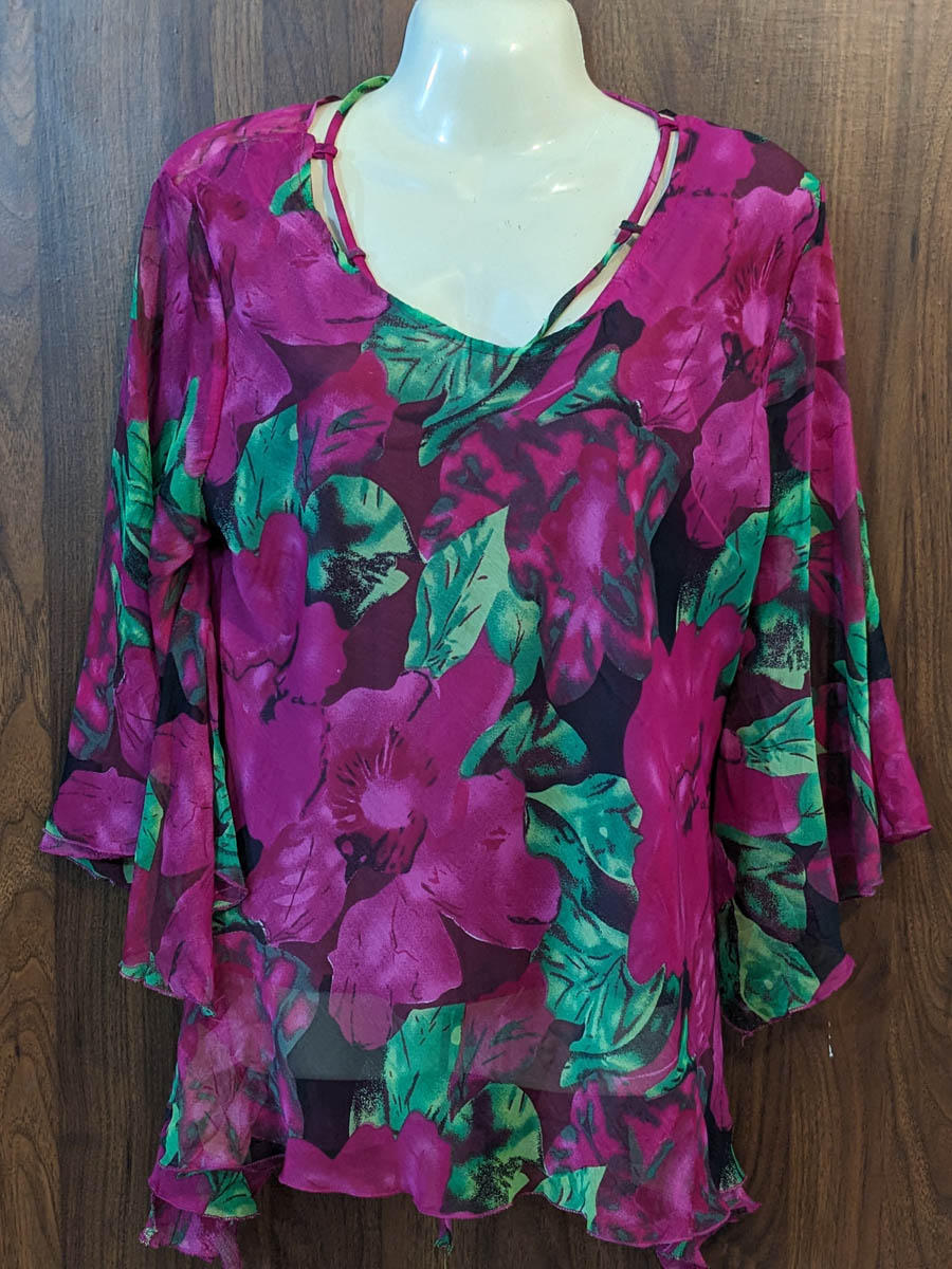 Imported Full sleeve top chiffon full sleeve top No-7416 Velnoor Store