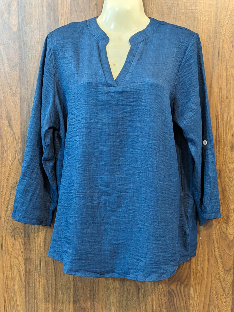 Imported Full sleeve top chiffon full sleeve top No-7460 Velnoor Store