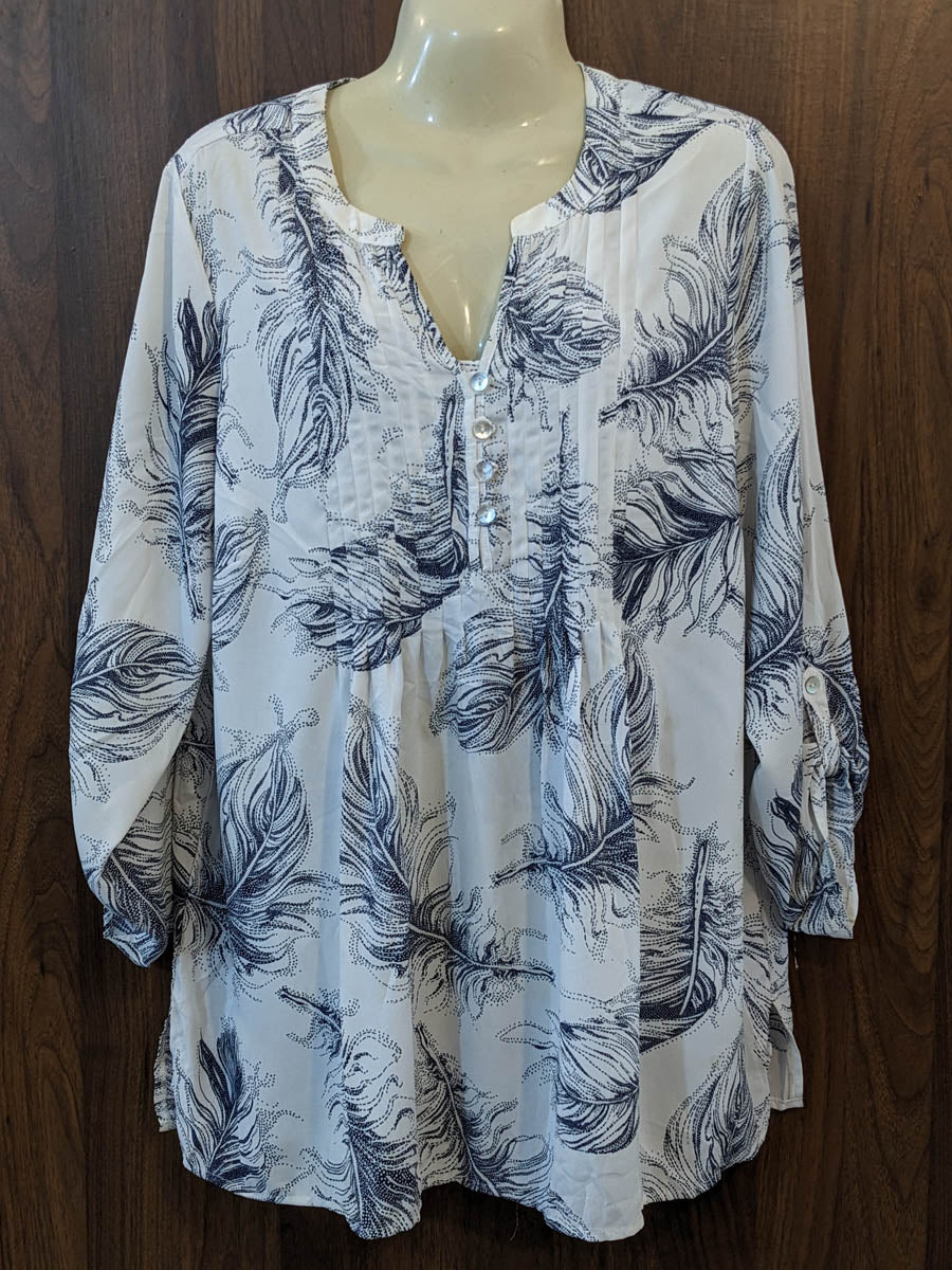 Imported Full sleeve top chiffon full sleeve top No-7447 Velnoor Store