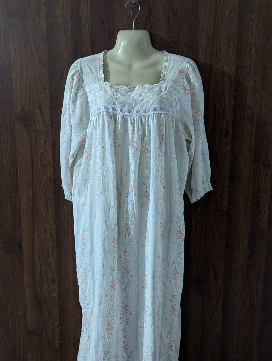 Imported Western long dress cotton long dress No-5517 Velnoor Store
