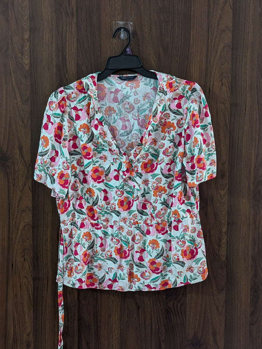 Imported Half sleeve top linen half sleeve top No-4110 Velnoor Store