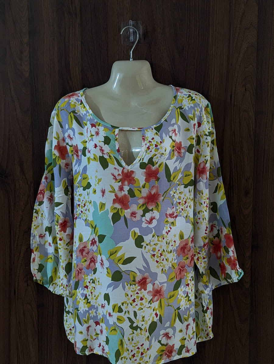 Imported Full sleeve top linen full sleeve top No-5204 Velnoor Store